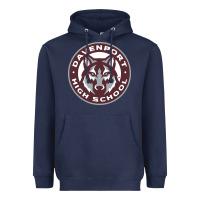 Navy davenport high school, davenport Heavyweight Hoodie - linhVisuals