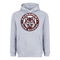 Heather Grey davenport high school, davenport Heavyweight Hoodie - linhVisuals