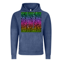 Vintage Denim tiger glitter seamless pattern Vintage Hoodie - BundleAndBundleShop