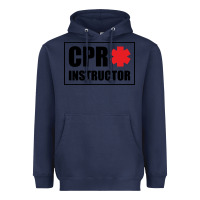 Navy cpr instructor Heavyweight Hoodie - linhVisuals