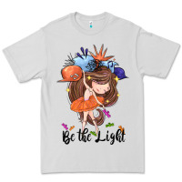 Dove Grey Be the light Premium Tee - CowGirlArtShop