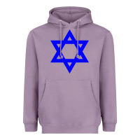 Lavender star of david Heavyweight Hoodie - linhVisuals