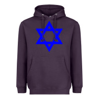 Plum star of david Heavyweight Hoodie - linhVisuals
