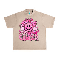 French Oak hey cancer smiley face breast cancer Urban Heavy Tee - RanaPortraitStore
