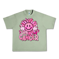 Oil Green hey cancer smiley face breast cancer Urban Heavy Tee - RanaPortraitStore