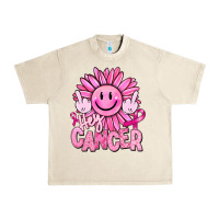 Sandshell hey cancer smiley face breast cancer Urban Heavy Tee - RanaPortraitStore