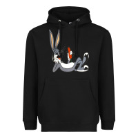 Black funny rabbit 3 Heavyweight Hoodie - linhVisuals