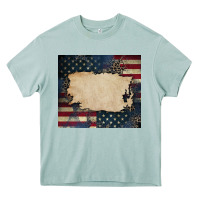 Arona American flag add your text Heavy Core Tee - CowGirlArtShop