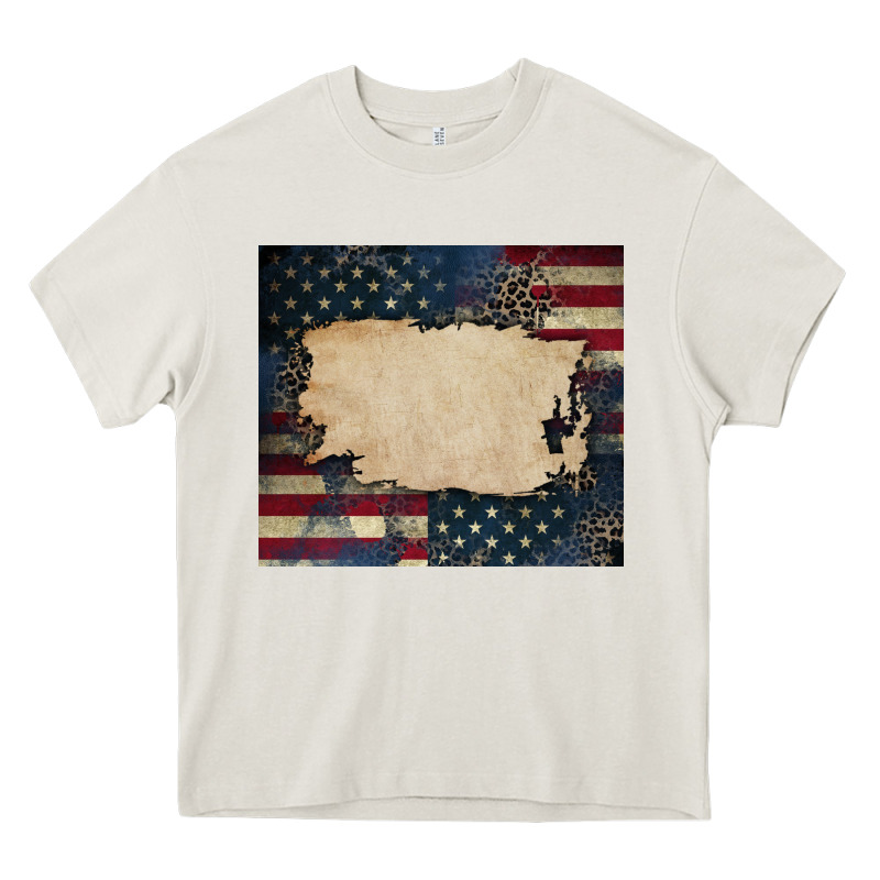 American Flag Add Your Text Heavy Core Tee by CowGirlArtShop | Teevron