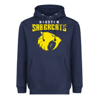 Navy houston sabercats Heavyweight Hoodie - linhVisuals