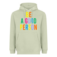 Matcha Be A Good Person Heavyweight Hoodie - linhVisuals