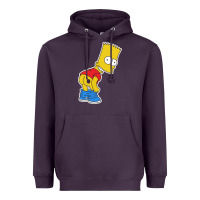 Plum TRIPY BART SIMPSONS Heavyweight Hoodie - linhVisuals