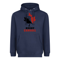 Navy canada rugby Heavyweight Hoodie - linhVisuals