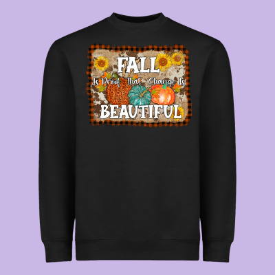 Fall Is Proof That Change Is Beautiful Heavyweight Sweatshirt Designed By Adodesignshop