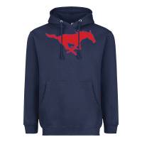 Navy smu mu5t4ng Heavyweight Hoodie - linhVisuals