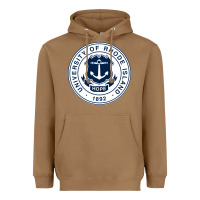 Toasted Coconut university of rhode island Heavyweight Hoodie - linhVisuals