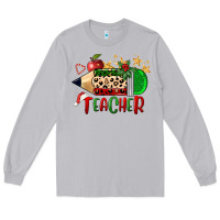 Moon Dust Christmas Teacher Pencil Long Sleeve Tee - FaDigitalArtStudio