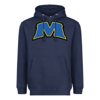 Navy morehead state eagles wordmark Heavyweight Hoodie - linhVisuals