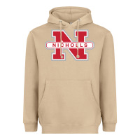 Mushroom nicholls state colonels wordmark Heavyweight Hoodie - linhVisuals