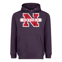 Plum nicholls state colonels wordmark Heavyweight Hoodie - linhVisuals