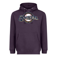 Plum The Brew Crew Baseball Heavyweight Hoodie - linhVisuals