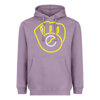 Lavender The Brew Crew Baseball Heavyweight Hoodie - linhVisuals