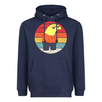 Navy smiling friends Heavyweight Hoodie - linhVisuals