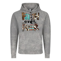 Cloud Rock Faith Over Fear Vintage Hoodie - FaDigitalArtStudio