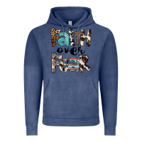 Vintage Denim Faith Over Fear Vintage Hoodie - FaDigitalArtStudio