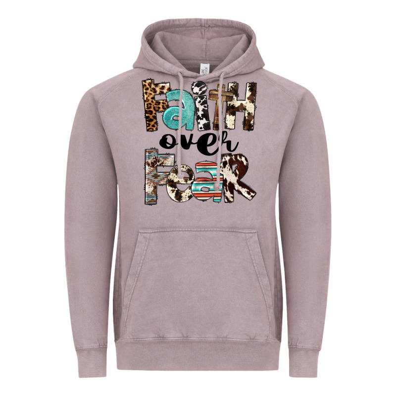 Faith Over Fear Vintage Hoodie by FaDigitalArtStudio | Teevron