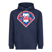 Navy The Phils Baseball Merch Heavyweight Hoodie - linhVisuals