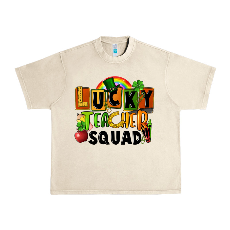 Lucky Teacher Squad St. Patricks Day Urban Heavy Tee by FaDigitalArtStudio | Teevron