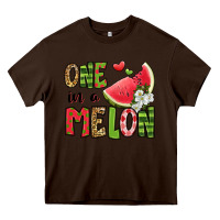 Chocolate Brown one in a melon watermelon Heavy Core Tee - Jasminsmagicworld