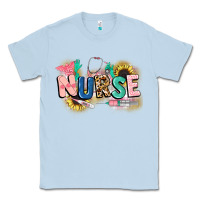 Dusty Blue nurse Classic Tee - CowGirlArtShop