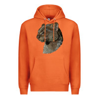 Carrot Jaguarundi Head Premium Hoodie - LillyAllenDesigns