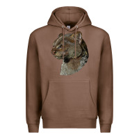 Chestnut Jaguarundi Head Premium Hoodie - LillyAllenDesigns