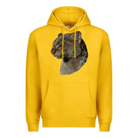 Lemon Jaguarundi Head Premium Hoodie - LillyAllenDesigns