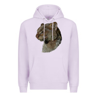 Lilac Jaguarundi Head Premium Hoodie - LillyAllenDesigns