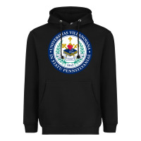 Black villanova university Heavyweight Hoodie - linhVisuals