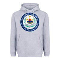 Heather Grey villanova university Heavyweight Hoodie - linhVisuals
