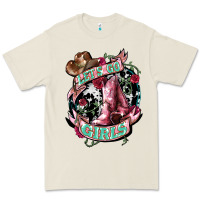 Bone Let's go Girl's Cowboy boots Premium Tee - HowdyJamesFarm