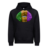 Black mardi gras kiss Urban Hoodie - RanaPortraitStore
