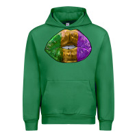 Emerald mardi gras kiss Urban Hoodie - RanaPortraitStore