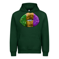 Forest Green mardi gras kiss Urban Hoodie - RanaPortraitStore