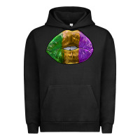Pigment Black mardi gras kiss Urban Hoodie - RanaPortraitStore