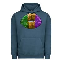 Pigment Midnight Navy mardi gras kiss Urban Hoodie - RanaPortraitStore