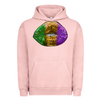 Pigment Salmon mardi gras kiss Urban Hoodie - RanaPortraitStore