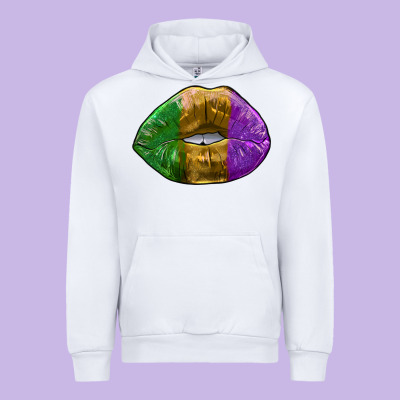 Mardi Gras Kiss Urban Hoodie Designed By Ranaportraitstore