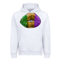 White mardi gras kiss Urban Hoodie - RanaPortraitStore