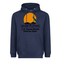 Navy jd canoe rental Heavyweight Hoodie - linhVisuals